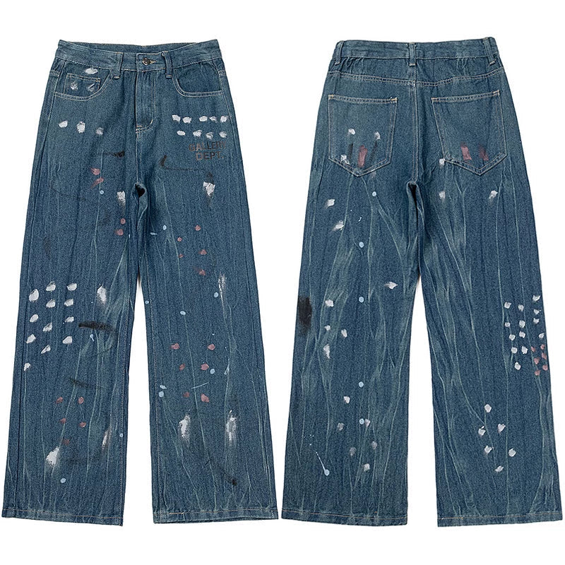 Gallery Dept. Painted & Distressed Relaxed Denim Jeans