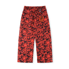 Saint Vanity Camouflage Casual Pants - Red/Black