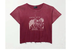Enfants Riches Déprimés Burgundy Washed Graphic Tee
