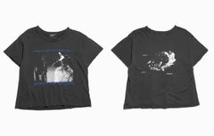 Enfants Riches Déprimés Blue Text Dual Graphic Black Tee