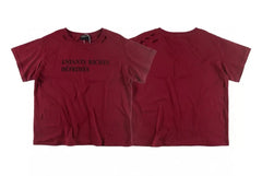 Enfants Riches Déprimés Distressed Logo Burgundy Tee