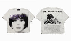 Enfants Riches Déprimés Flowers Of Evil Off-White Baby Tee