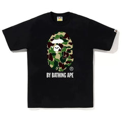 BAPE Style Camo Big Ape Head Short-Sleeve Tee - Black/Classic Green