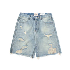 Gallery Dept. Distressed Ripped Denim Shorts