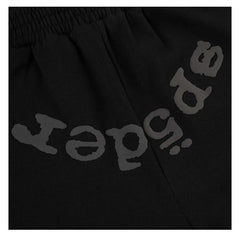 Sp5der OG Logo Phantom Sweat Shorts 'Black'