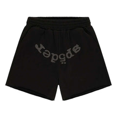 Sp5der OG Logo Phantom Sweat Shorts 'Black'
