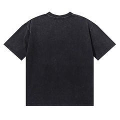 Majestik “Bulldog” Stadium Rhinestone Vintage Tee（Black）