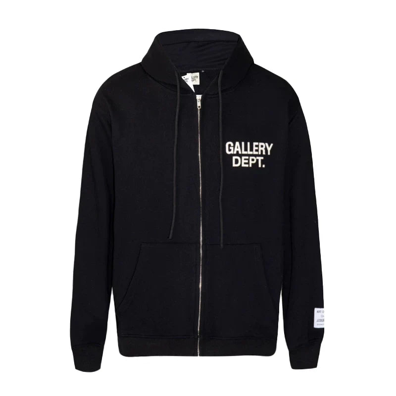 Gallery Dept. Minimalist Logo Zip-Up Hoodie