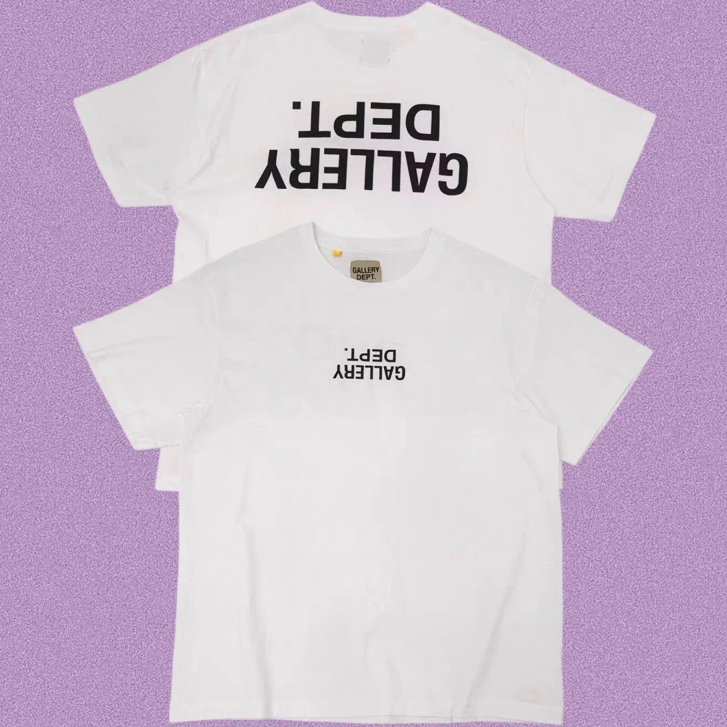 Gallery Dept. Inverted Logo Short Sleeve T-Shirt - White/Black
