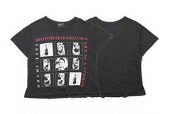 Enfants Riches Déprimés Self-Delusion Grid Portrait Black Tee