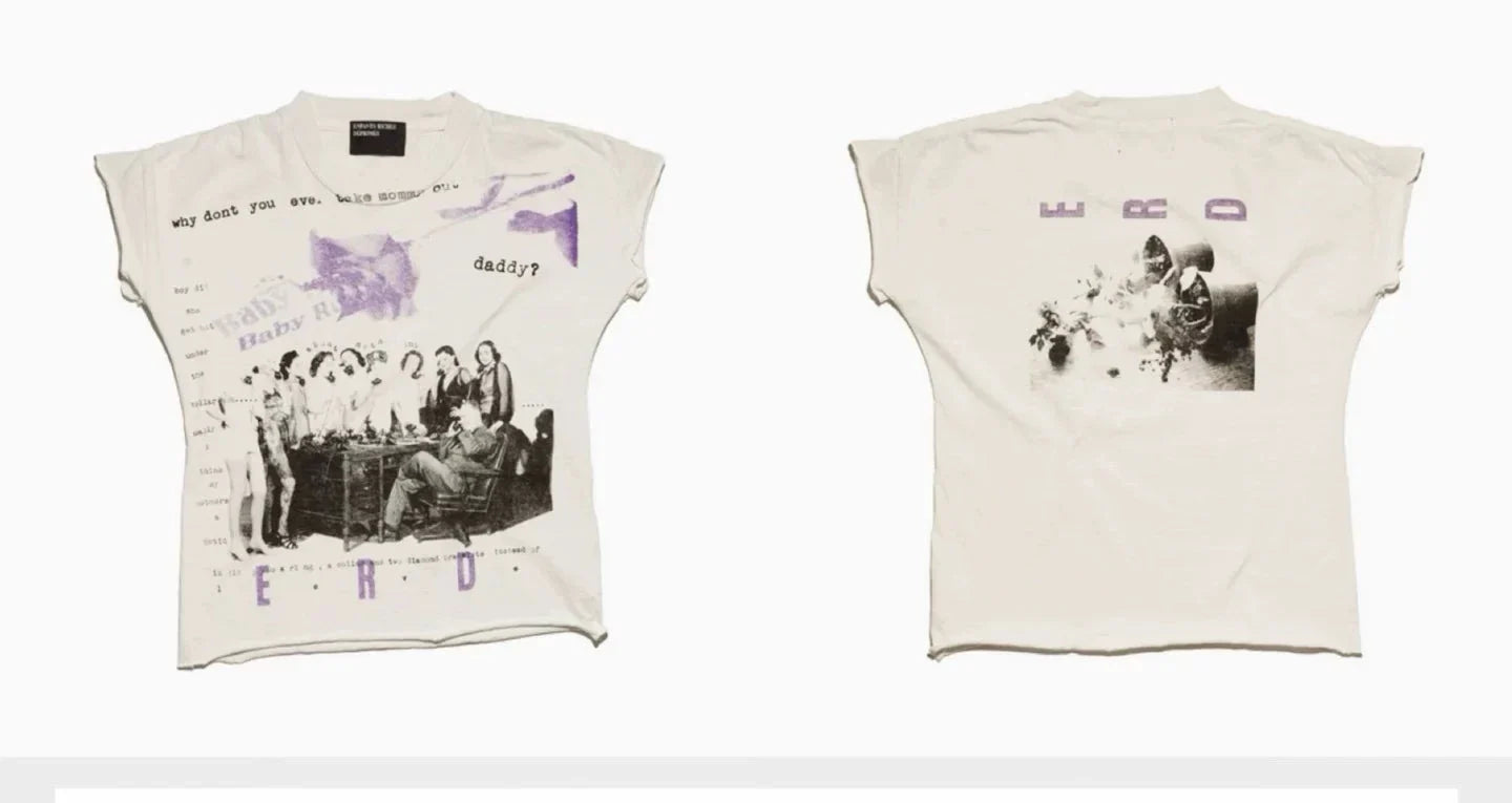 Enfants Riches Déprimés Purple Graphic Off-White Baby Tee