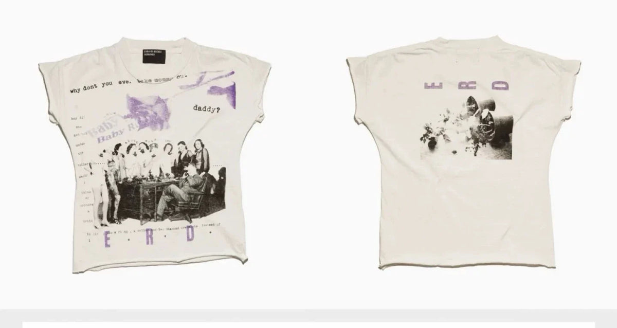 Enfants Riches Déprimés Purple Graphic Off-White Baby Tee