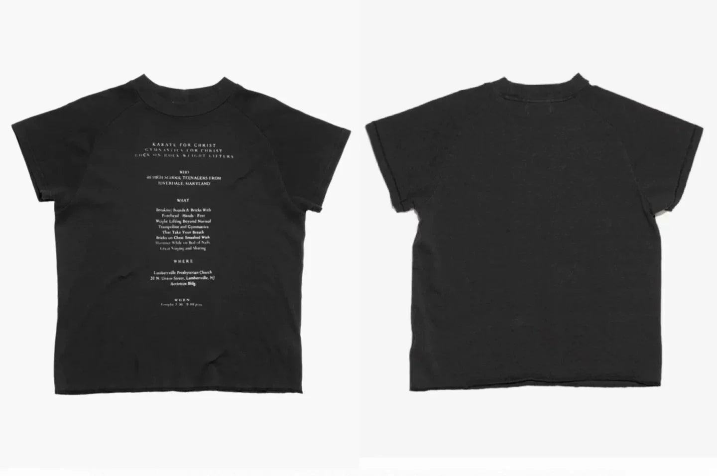 Enfants Riches Déprimés Black Front Statement Text Tee