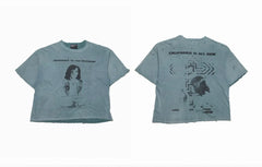 Enfants Riches Déprimés Washed Blue Dual Portrait Tee