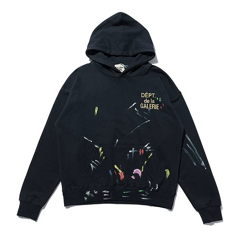 Gallery Dept. Paint Splatter Logo Hoodie