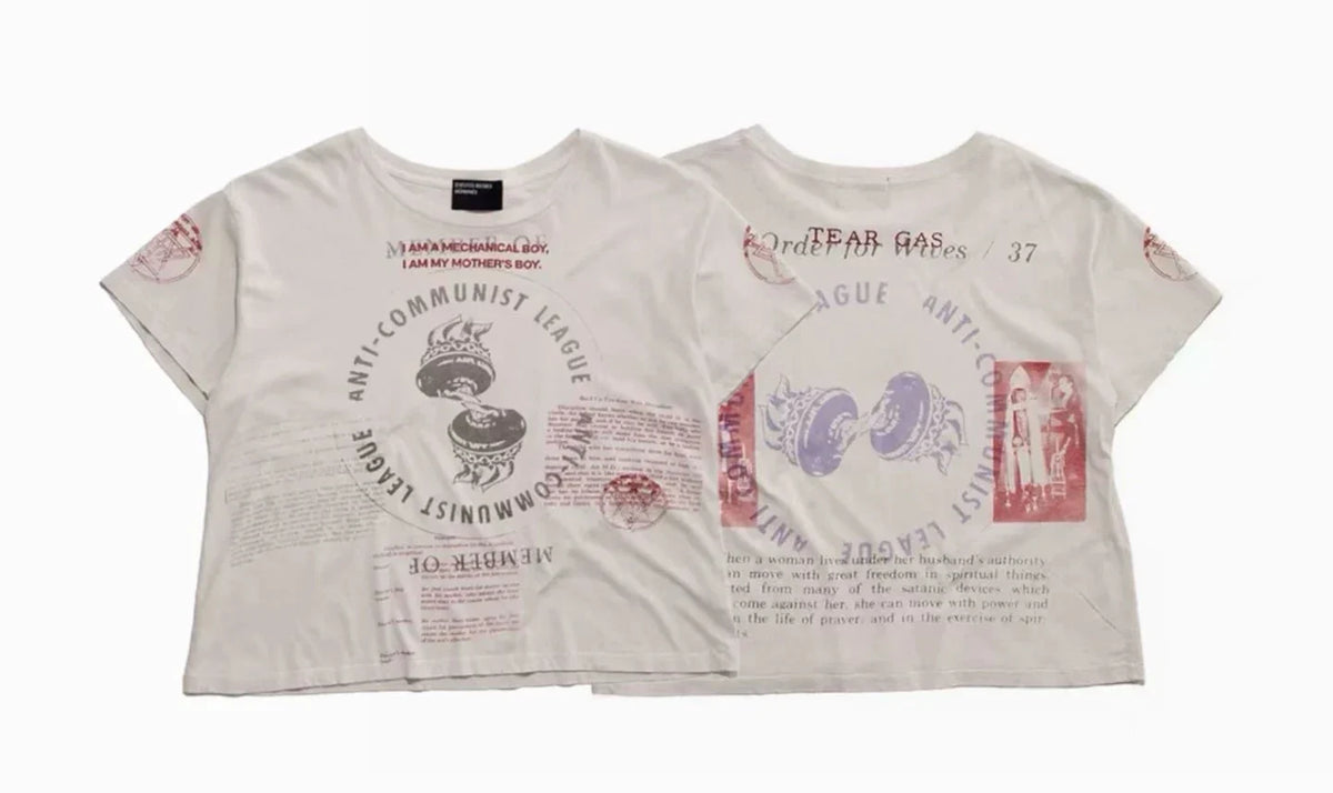 Enfants Riches Déprimés Stamp Collage Off-White Dual Print Tee