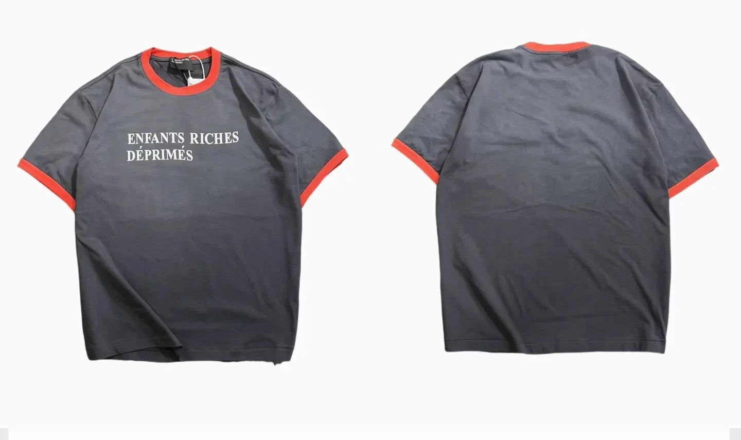 Enfants Riches Déprimés Red Ringer Black Logo Tee
