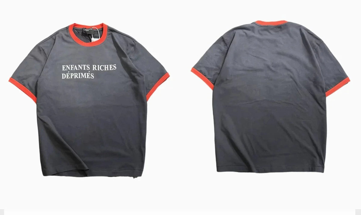 Enfants Riches Déprimés Red Ringer Black Logo Tee