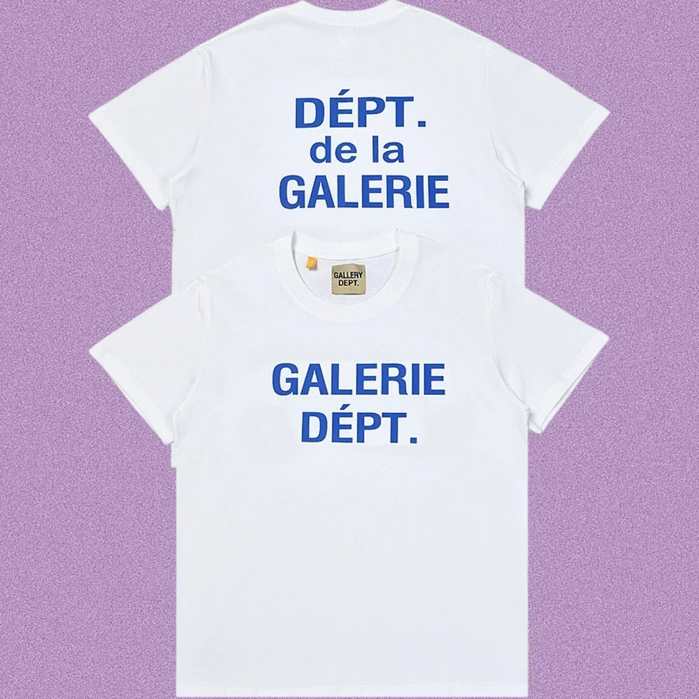 Gallery Dept. Galerie Dépt. Short Sleeve T-Shirt - White/Blue