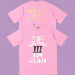 Gallery Dept. x Migos Culture III Short Sleeve T-Shirt - Pink