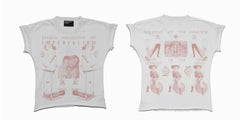 Enfants Riches Déprimés Pink Imperialism Print White Baby Tee