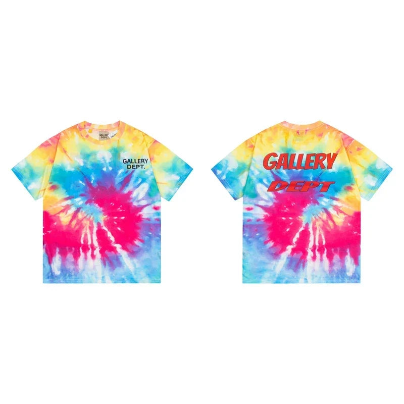 Gallery Dept. Vibrant Sunburst Tie-Dye Short Sleeve T-Shirt - Multi