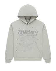 Sp5der Tonal P*nk V2 Hoodie Sport Grey