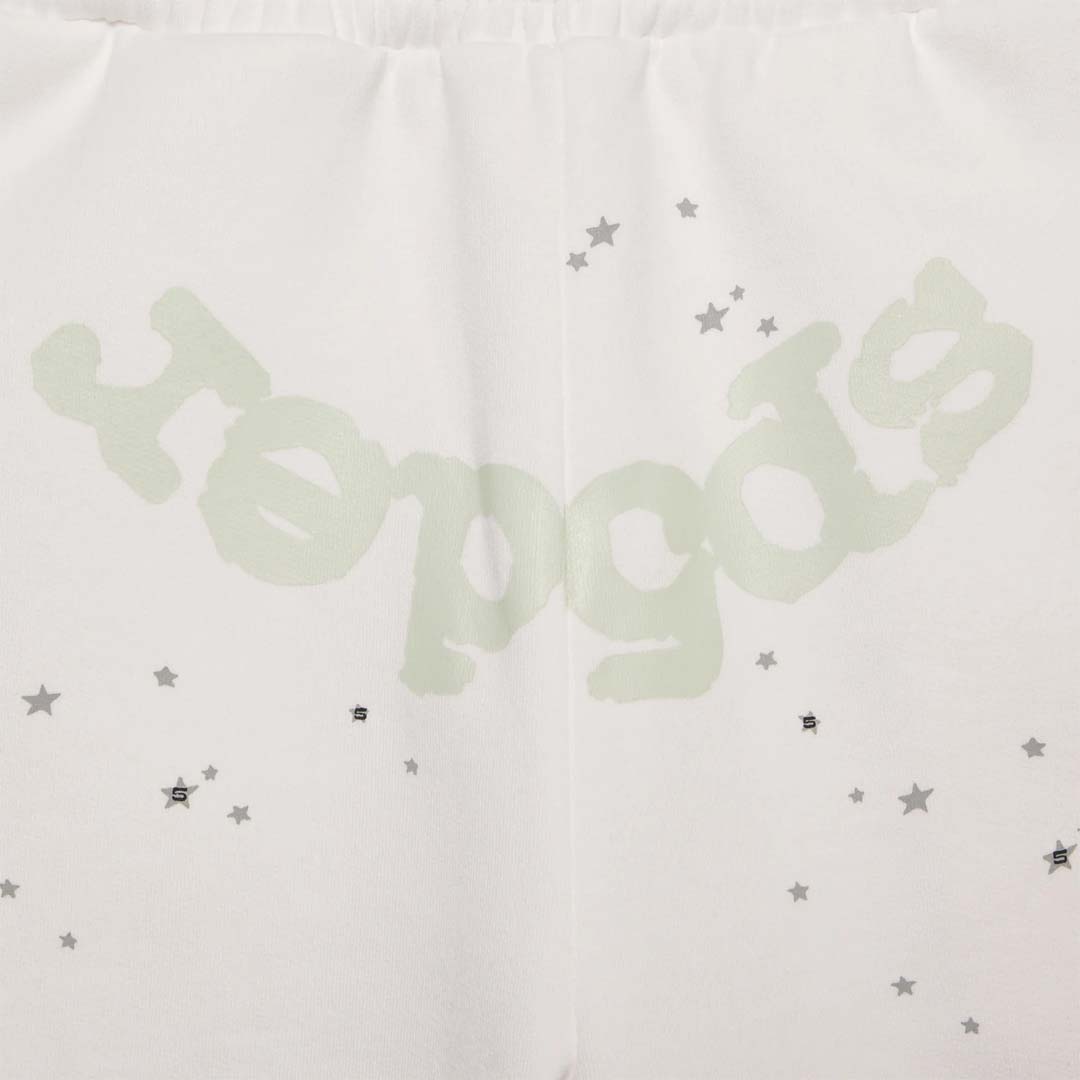 Sp5der T&F Sweat Shorts White