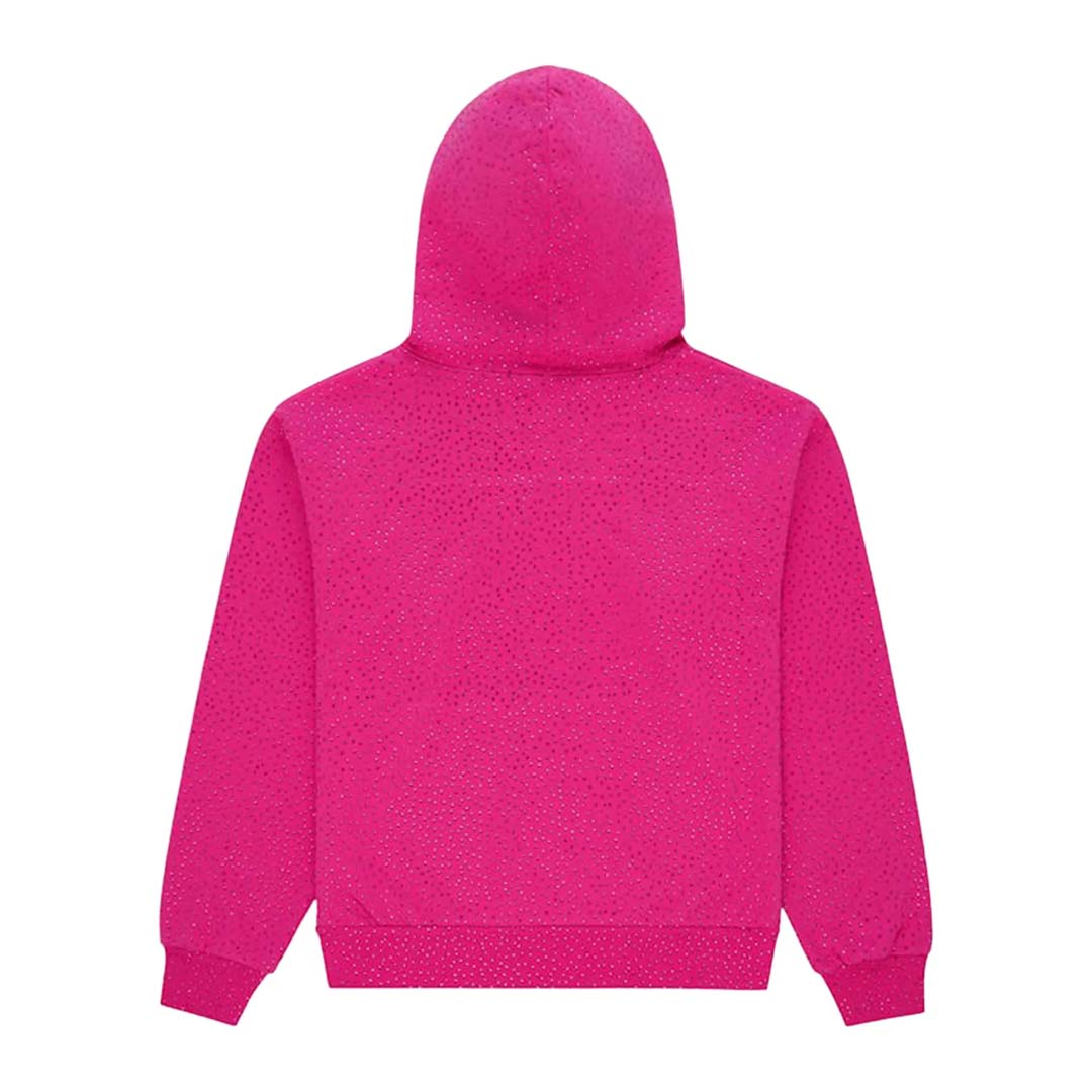 Sp5der Worldwide AOP Webstone Hoodie Pink